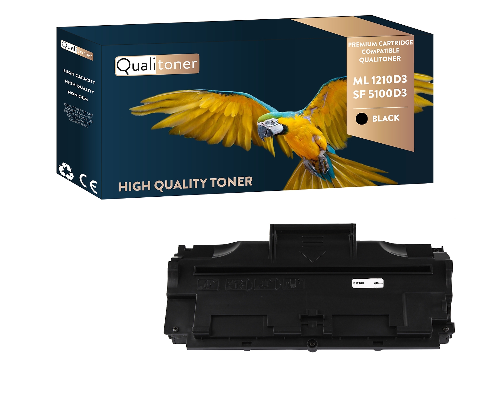 Toner SAMSUNG ML1210D3 SF5100D3 Noir Compatible Cartouche Laser Monochrome QUALITONER