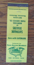 FARMING MATCHBOOK COVER: MONTANA FARM SERVICE BOZEMAN, MT EMPTY MATCHCOVER -C8