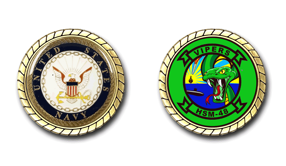 HSM-48 Vipers US Navy Challenge Coin Officially Licensed US Navy