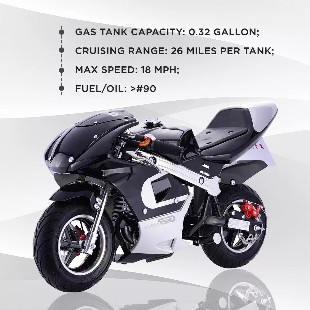 2023 GB MOTO 4-STROKE 40cc GAS POCKET BIKE Mini-MOTORCYCLE for kids and  Teens 