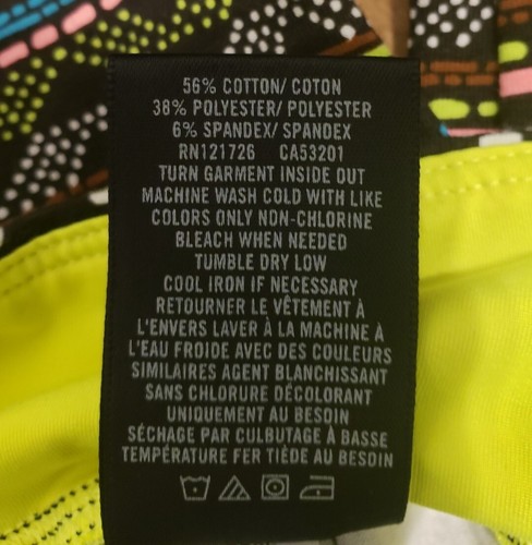 Aeropostale Live Love Dream Yoga Leggings XS Multicolor Mid Rise Ankle Length - Picture 10 of 12