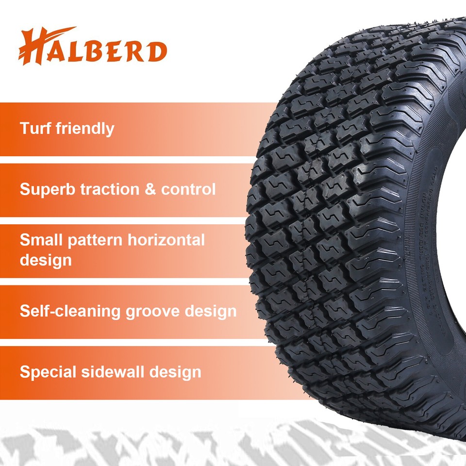 Pneumatici 4PR Per Rasaerba Da Giardino Set Di 2 Pneumatici 16X6.50-8 4PR Per Tosaerba Artigianali E Kubota - Rubbermaster 450305 Pneumatici Prato Giardino - Foto 4