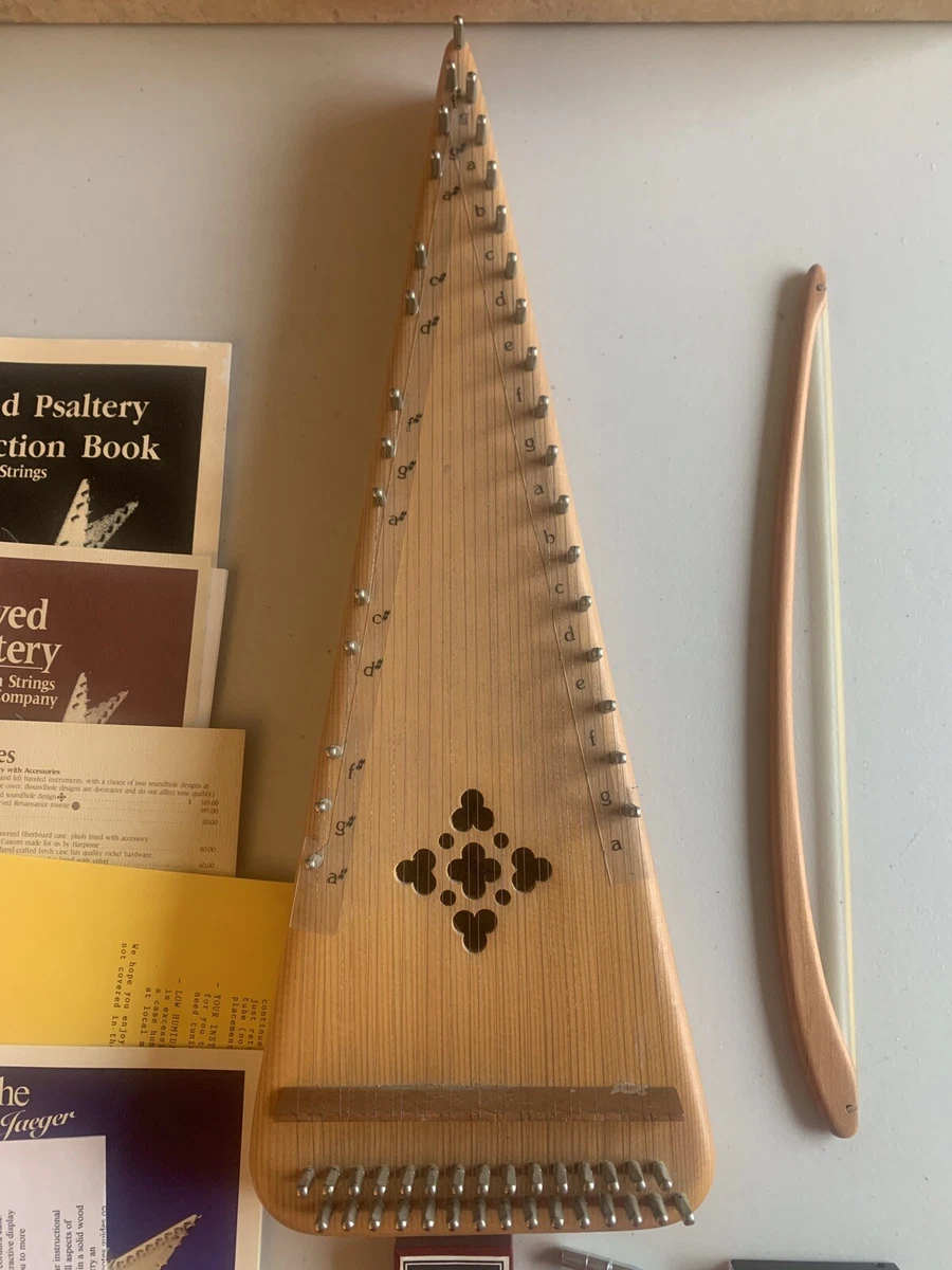 Unicorn Strings Bowed Psaltery Original Box Documents