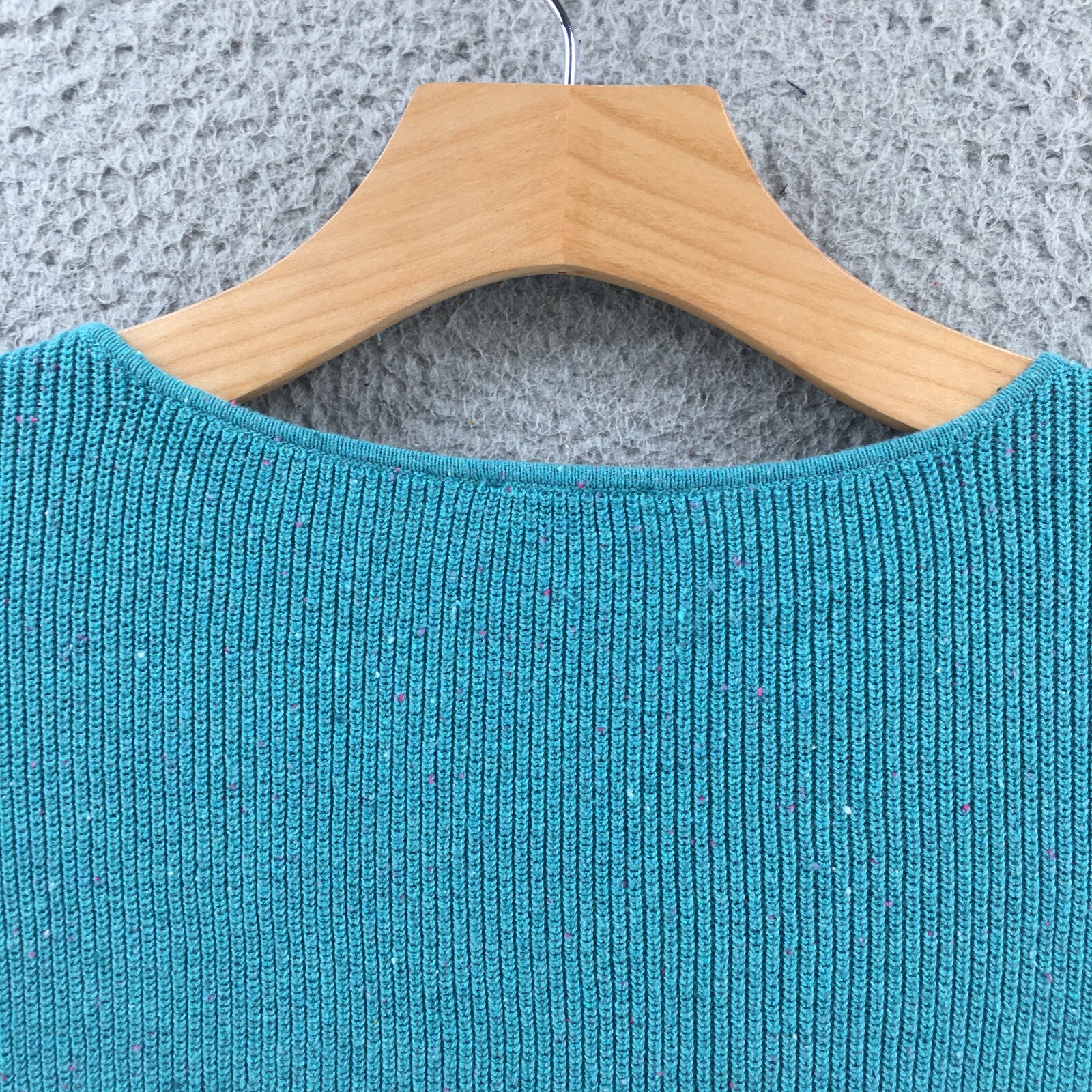 Talbots Sweater Womens Small Solid Blue Knitted L… - image 9