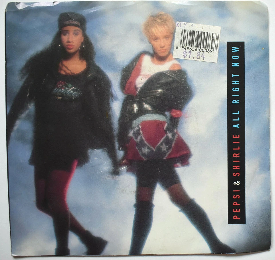 PEPSI & SHIRLIE ALL RIGHT NOW PICTURE SLEEVE 45 7" SINGLE RECORD 1987 POP VG+ Foto 3 de 4