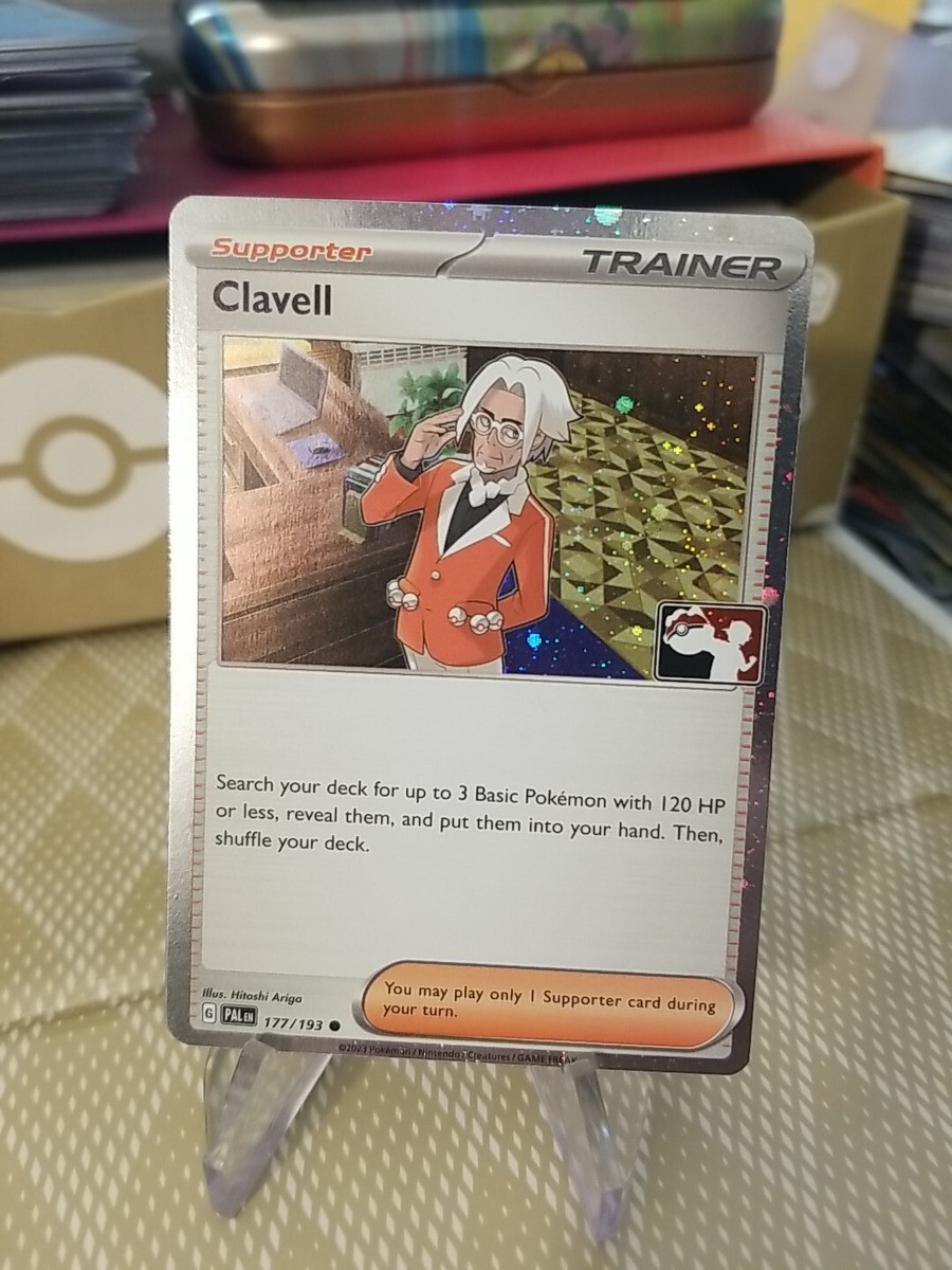 Clavell Holo Pokemon Prize Pack Series 4 Promo Pokemon Card NM/LP Play Stamp