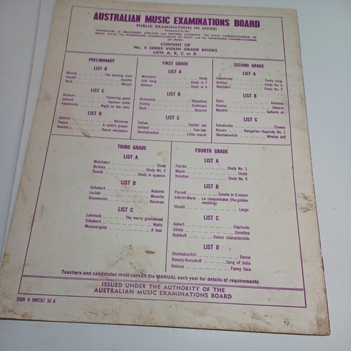 Violin Preliminary No. 4 1974 Australian Music Examination Board - Picture 10 of 10
