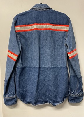 CALVIN KLEIN 205W39NYC Reflective Denim Jacket Blue L | eBay