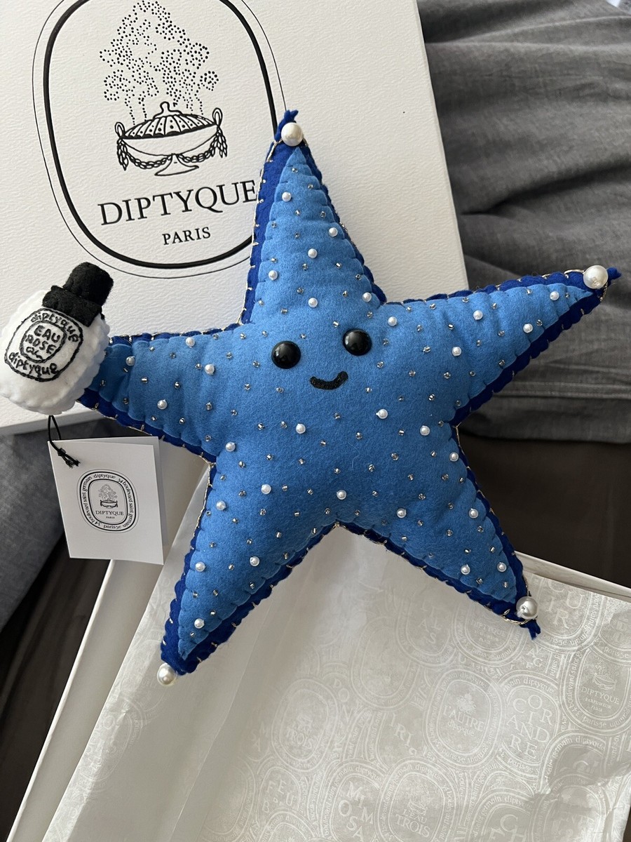 Diptyque x Lucy Sparrow Blue Felt STAR Wool Felt Ornament Plush