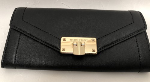 Michael Kors Kinsley Black Leather 