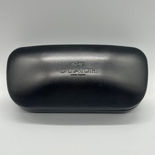 Coach Eyeglasses Sunglasses Hard Case Clamshell Protective Holder Black