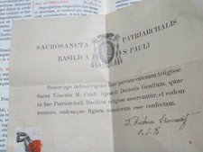 Christian reliquary 1800s 1st class relic Chains Saint Paul the Apostle COA