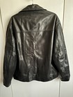 THE ORIGINAL LEATHER LINE NYC VINTAGE Black Soft Cowhide Leather Jacket Size 42 — photo 7