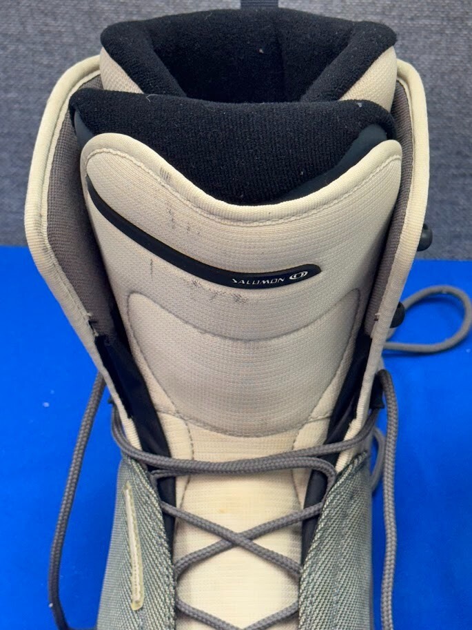 Stivali da snowboard donna taglia 8 beige nero di Salomon