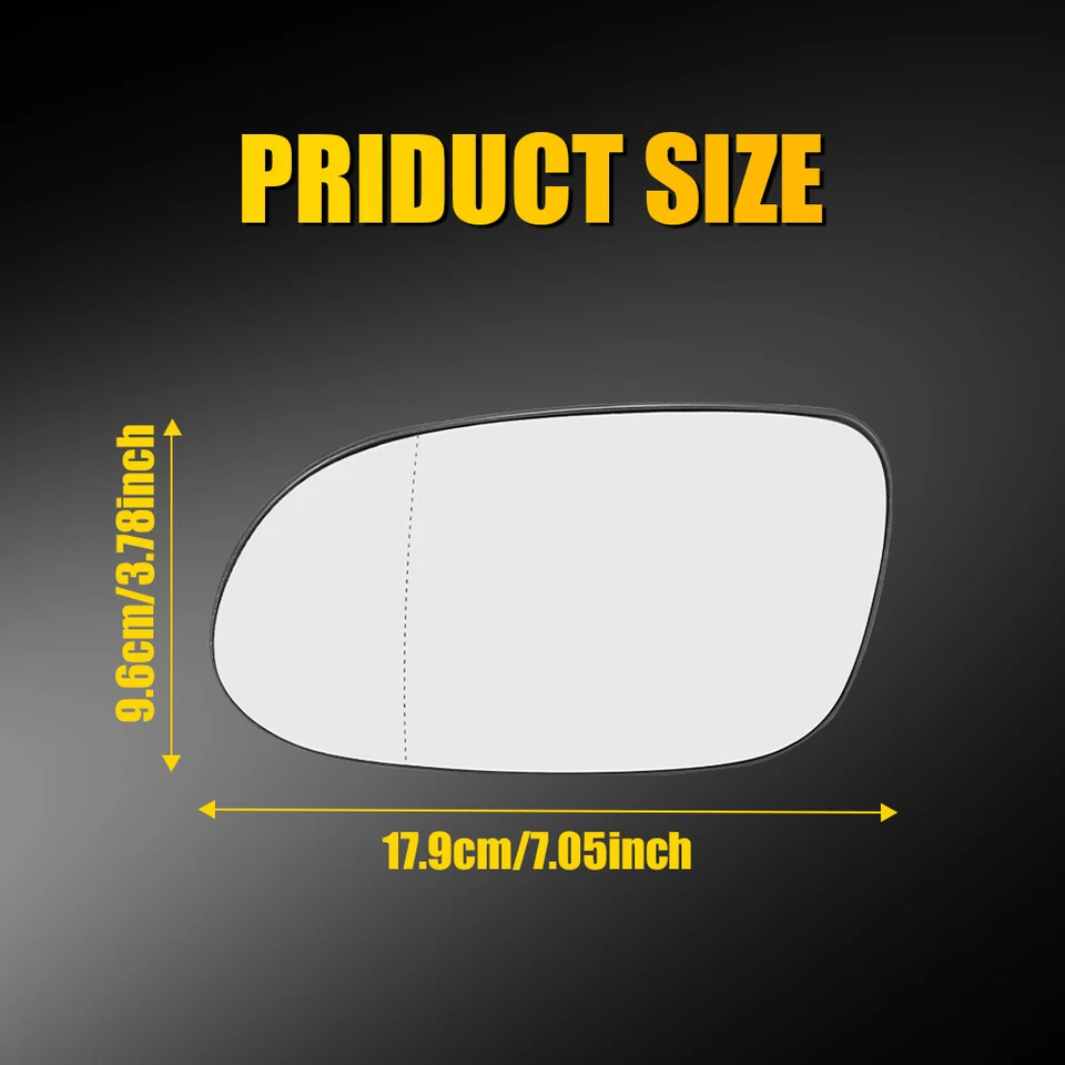 Heated Mirror Glass Driver Side for Mercedes CLK320 CLK430 SL500 SLK230 SLK320 - Image 2 of 4