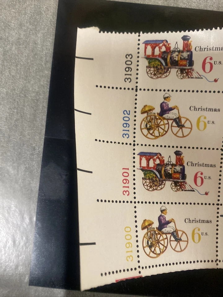 Sc # 1415-1418 ~ Block of 8 ~ 6 cent ChristmasToys Consecutive #’s Collector #’s - Image 2 of 4