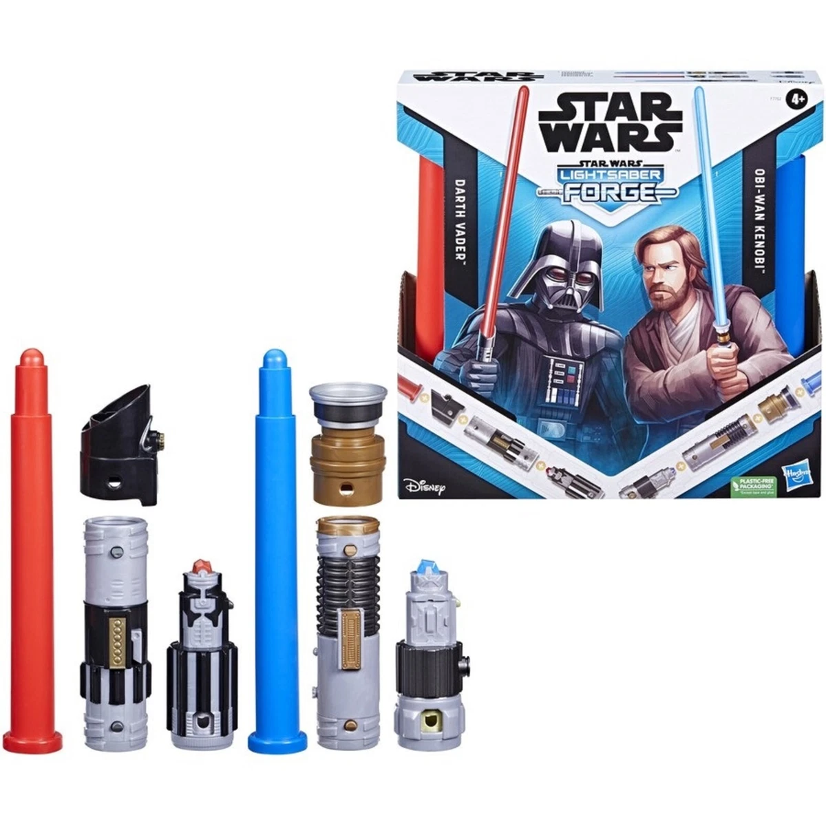 Star Wars: Lightsaber Forge Darth Vader and Obi-Wan Kenobi Toy Action  Figure for Boys and Girls (12”) 