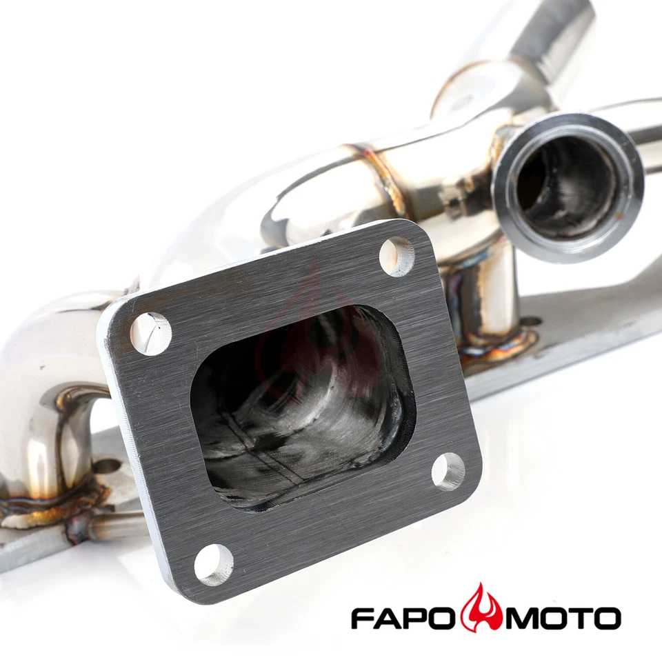 FAPO Single Turbo Headers for Chevy Nova Camaro Chevelle Caprice Small Block V8 - Image 2 of 4