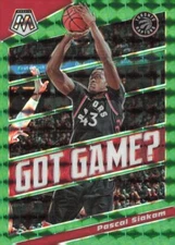 2019-20 Panini Mosaic #5 Pascal Siakam Got Game? Green