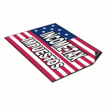 Car Magnet Set of 2 Income Impuestos American Flag Business Industrial Sign