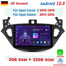 AUTORADIO PER OPEL CORSA 2015-2019 ADAM 2013-2016 ANDROID12 NAVI GPS SAT CARPLAY