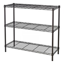 Standing Shelving Units, 36" W x 14" D x 32" H Metal Storage Shelves, Adjusta...