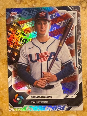 2026 Topps Now Roman Anthony Team USA WBC #USA12 Logo Refractor 