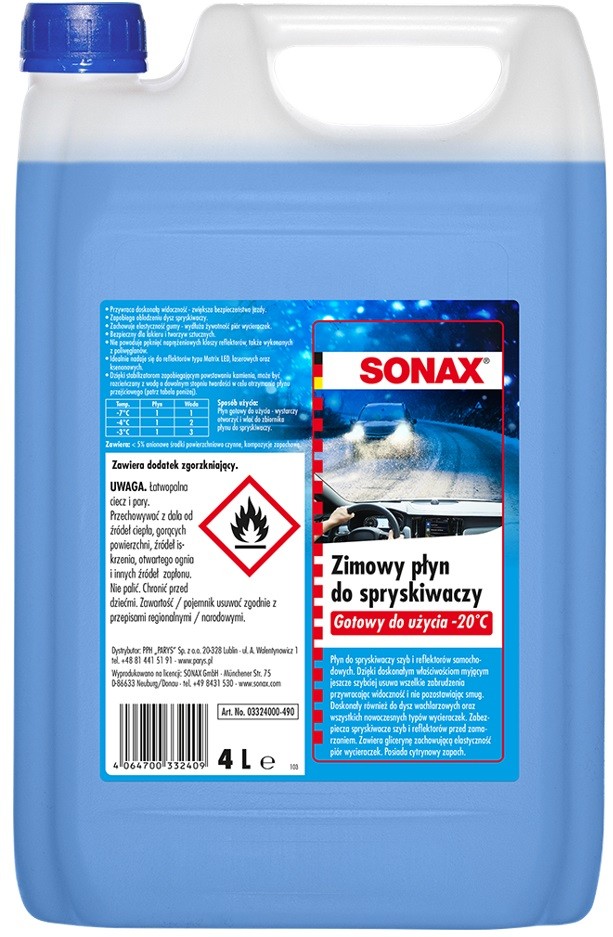 ✅Fits PARYS PLAK P�YNY SC-S332400 SONAX WINTER WINDSHIELD WASHER FLU ⭐UK Seller⭐
