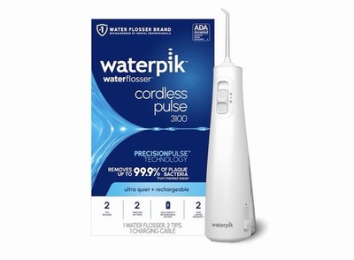 Waterpik Cordless Pulse 3100 Water Flosser Rechargeable Oral Irrigator NEW White
