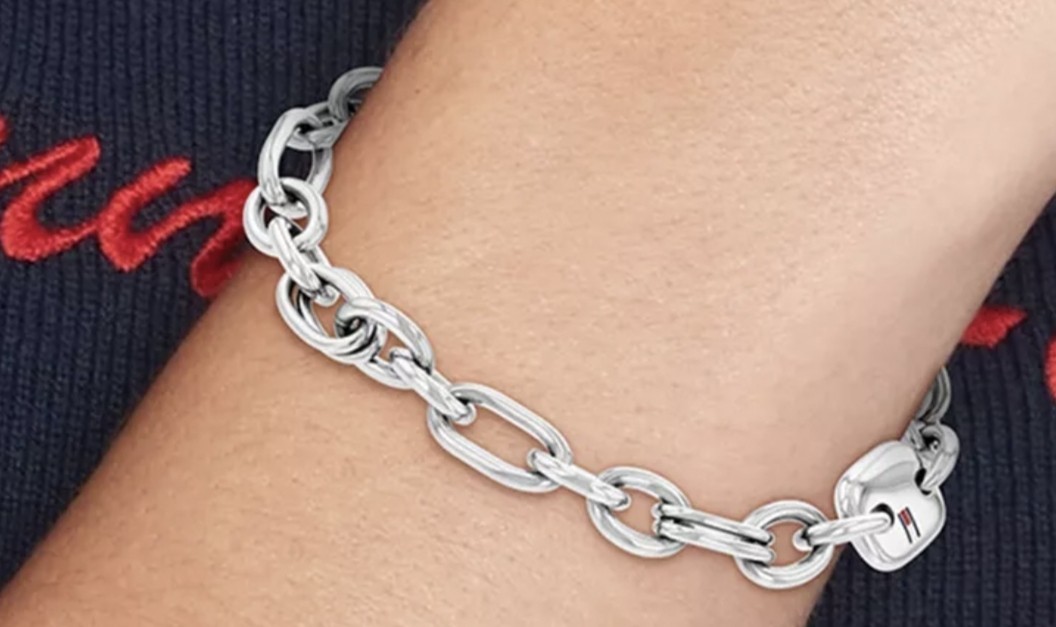 BRAND NEW RRP £80 Tommy Hilfiger Contrast Link chain bracelet(#2780789) Unisex