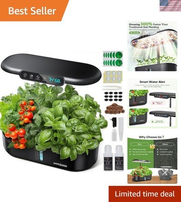 Hydroponics Growing System kit: 12 Pods Indoor Herb Garden with Smart Environ...