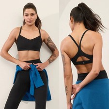 Athleta Vital Sports Bra A-C Cup in Black
