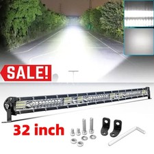 Slim 32" inch Led Light Bar Spot Flood Combo Driving UTE SUV Offroad ATV UTV 12V