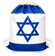 Israel Sports Bag Football Sports Bag Drawstring Israeli Flag Sports Bag