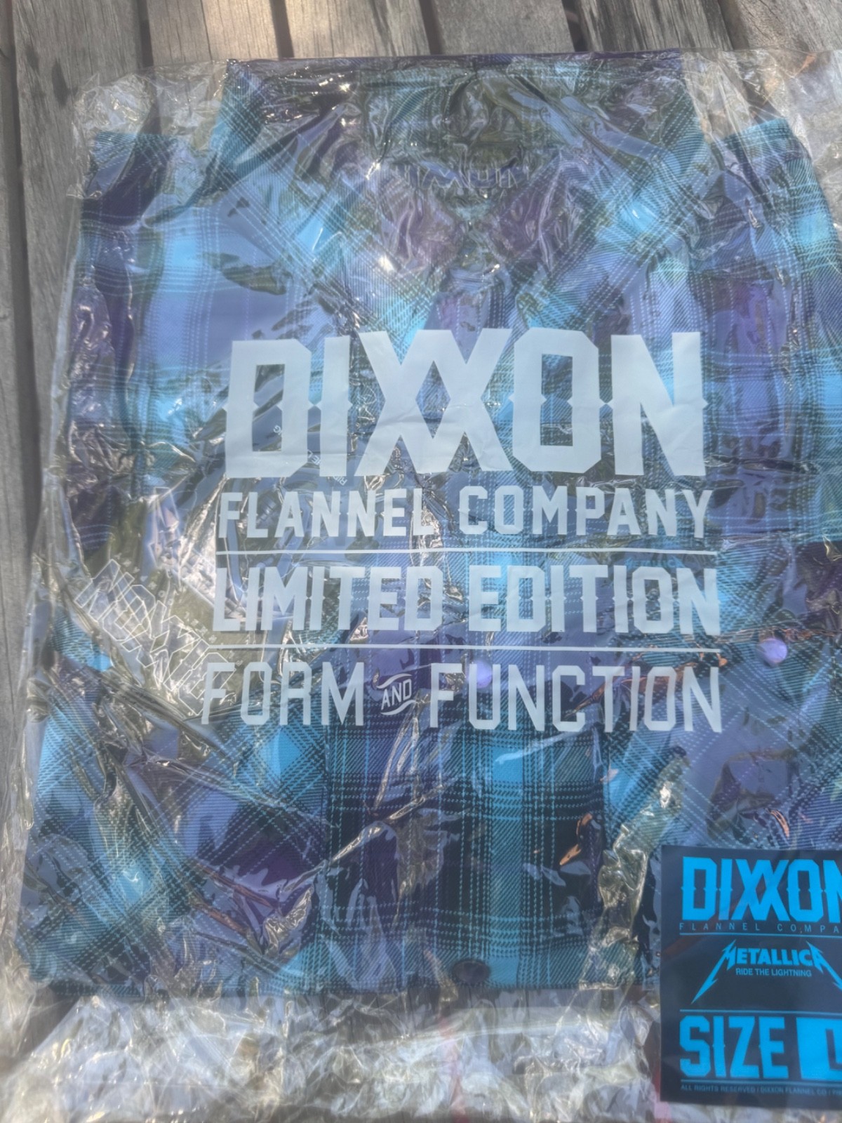 New Dixxon Flannel Co Metallica Kill'em All and Ride the Lighting size Large image 4