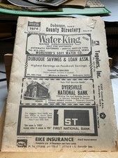 1974 Dubuque County Iowa Directory Farm