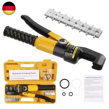 Hydraulische Presszange 4-70 mm² Quetschzange Kabelschuhe Pressbacken 10 Ton DHL