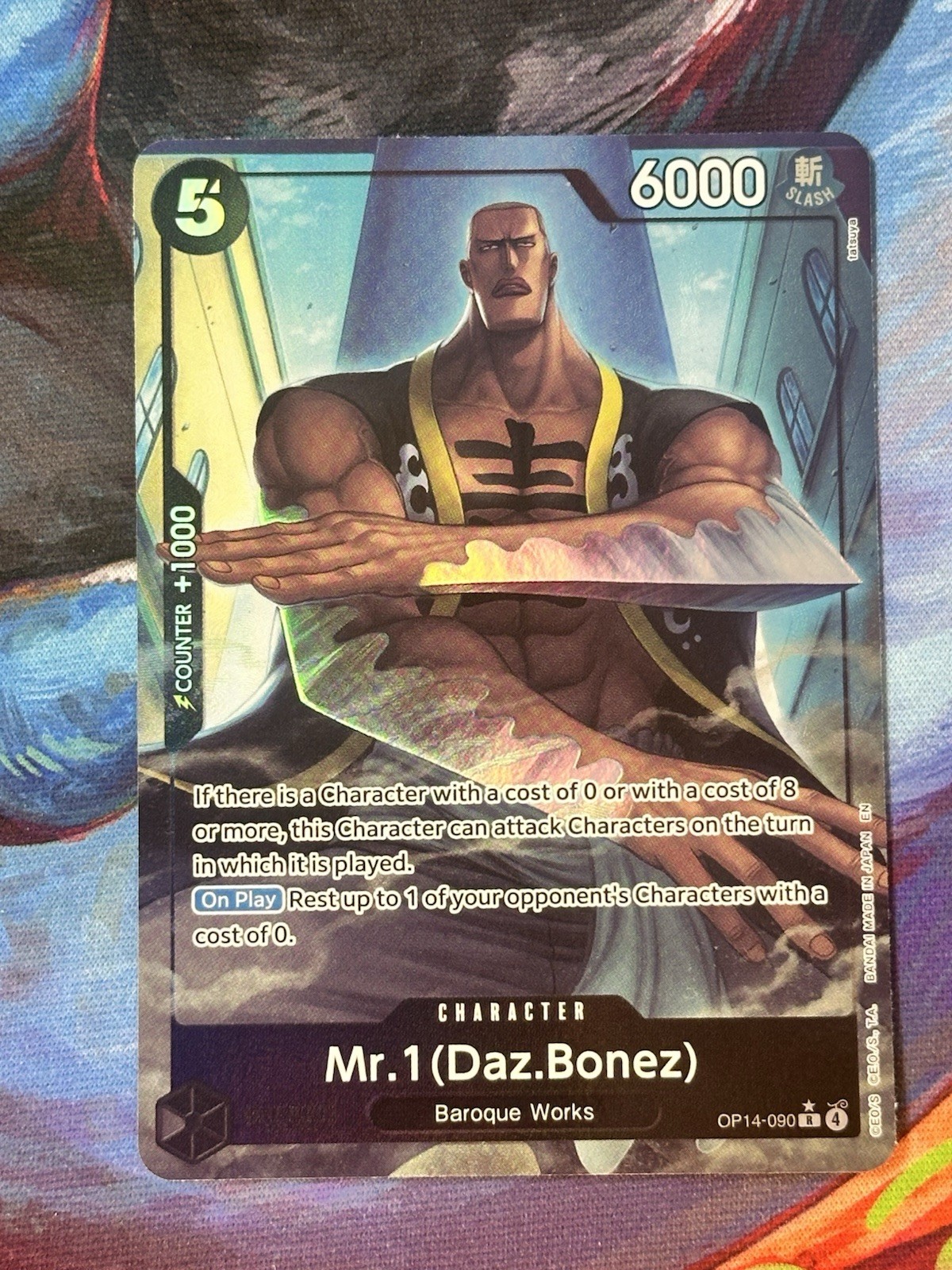 Mr. 1 (Daz Bonez) R (Alt Art) OP14-090 The Azure Sea's Seven English One Piece