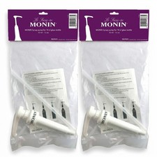 Monin Pump for 70cl Glass Bottles French Premium Syrup Dispenser Pack of 2