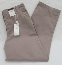 LADIES MARKS AND SPENCER LIGHT BEIGE COTTON RICH CHINOS SIZE 12