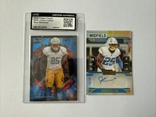 Junior Colson #254 /99 Topps Finest Blue Refractor RC & Midfield Ticket Auto /50