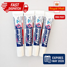4x Travel size Fixodent Professional For Denture Adhesive Precise Application