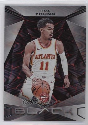 2023-24 Panini Black Silver 21/75 Trae Young #9 0q3