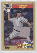 2022 Series 2 1987 Topps Baseball All-Star Relics Gerrit Cole #87ASR-GC tv5