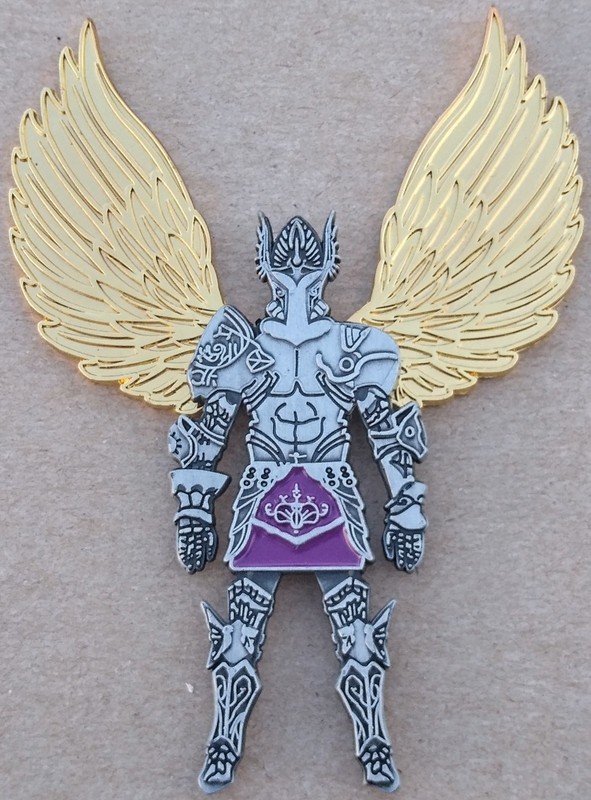 Guardian Angel Geocoin - B. Nckl. & Pol. Gold - Activated & Adoptable - TB98KAQ