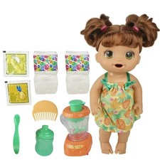 Baby Alive Magical Mixer Baby Doll Tropical Treat w Blender Eat Wet Drinks NIB