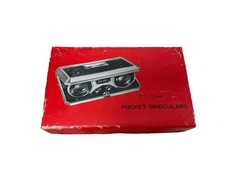Vintage Foldable Pocket Binoculars 2.5x Made in Japan
