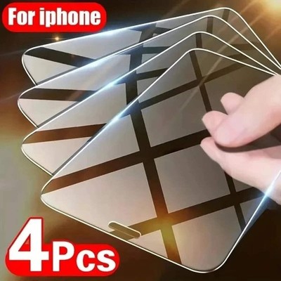 1-4PCS Screen Protector For iPhone Air 17 Pro Max 13 11 16 15 14 Plus 16E 12 Min