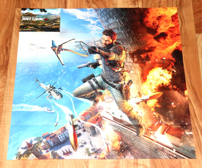 The Official Map Of Just Cause 3 PS4 Xbox One Very Rare Small Poster 61x61cm