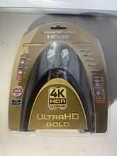 Monster 4K HDR Ultra HD Gold 60Hz 21.0Gbps 6ft HDMI Cable - Premium HDMI - NEW